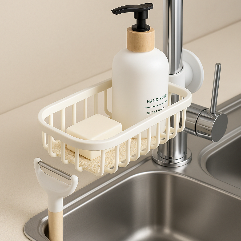 Practical Shower Shelf for Bathroom in Stainless Steel