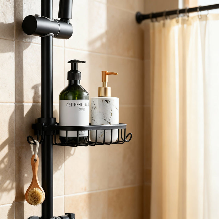 Practical Shower Shelf for Bathroom in Stainless Steel