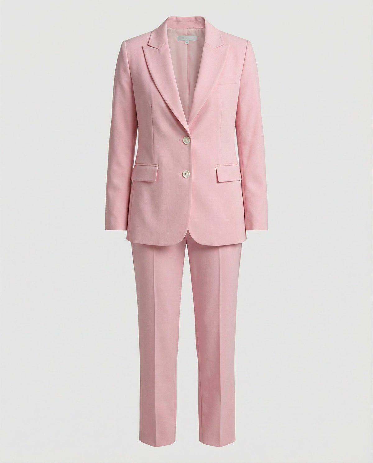 Women's Two-Piece Trouser Suit with Single-Breasted Blazer