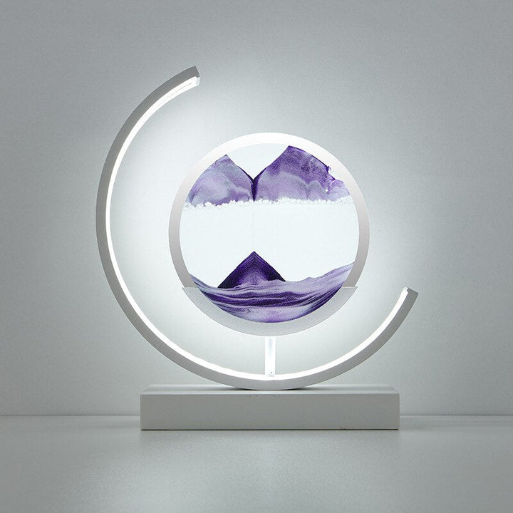 Quicksand-table lamp - Unique, casual 3D-sandmaleri