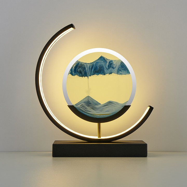 Quicksand-table lamp - Unique, casual 3D-sandmaleri
