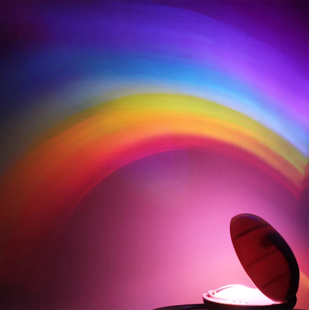 Rainbow Projector Lamp for Romantic Atmosphere