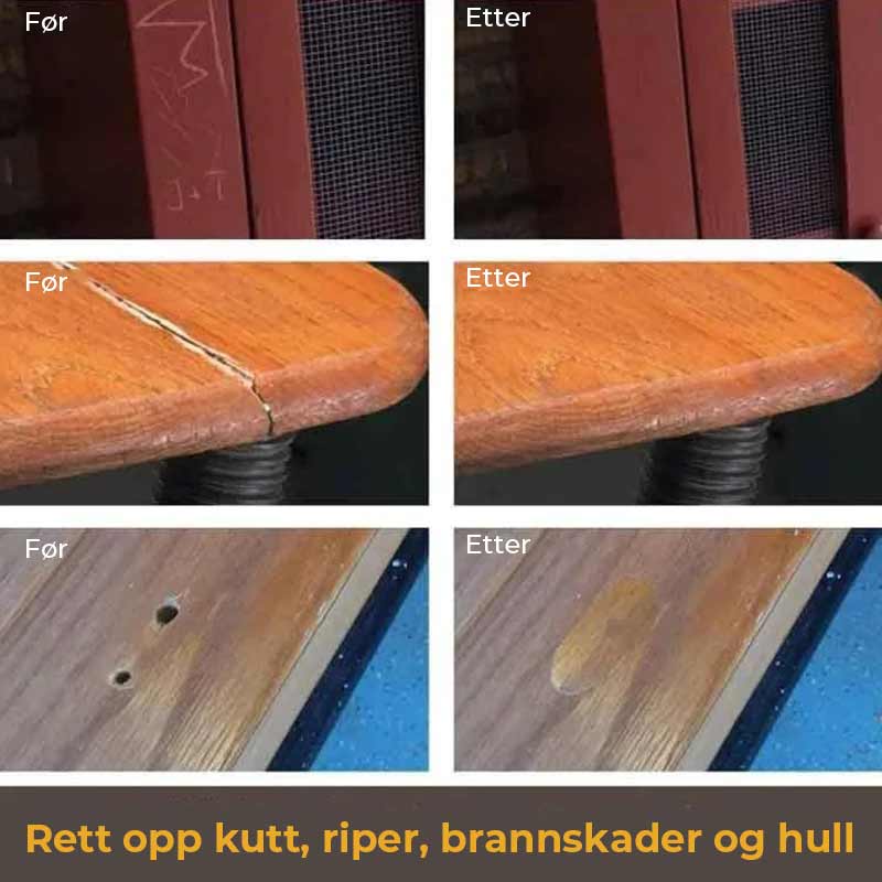 Reparasjonssett for Tregulv and Furniture - Scratches and Damage