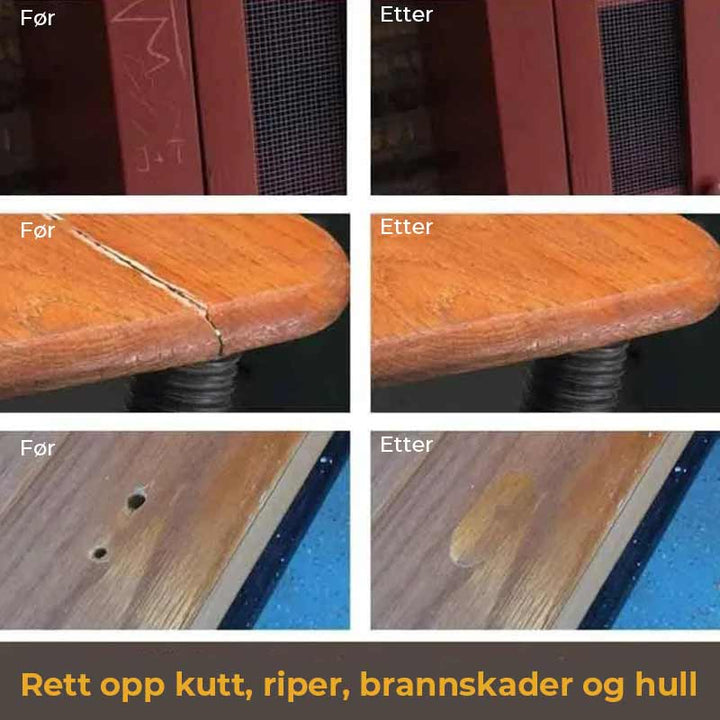 Reparasjonssett for Tregulv and Furniture - Scratches and Damage