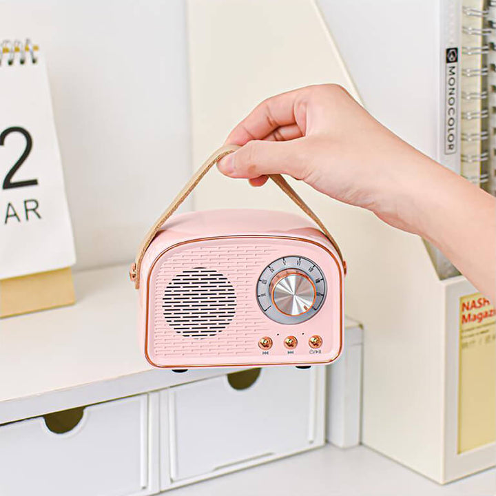 Retro Bluetooth Speaker with Vintage Design