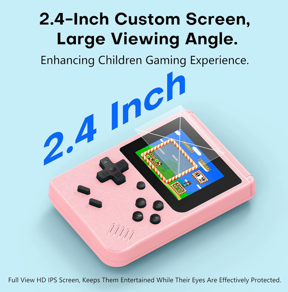 Retro Handheld Game Console with 400 Built-In Classic Games
