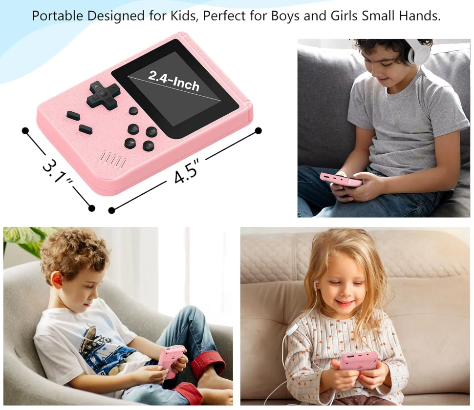 Retro Handheld Game Console with 400 Built-In Classic Games