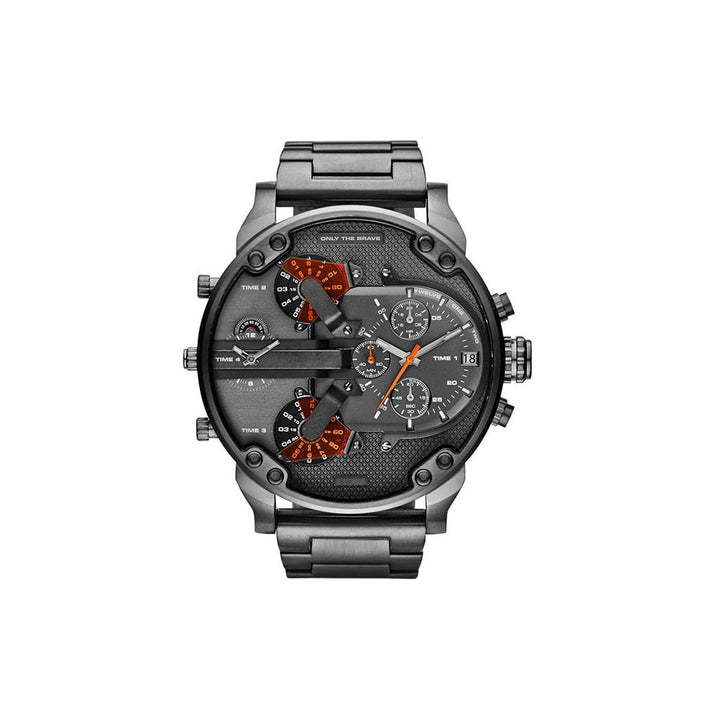 Robust herrers analogous quartz clock with krono graph and date function