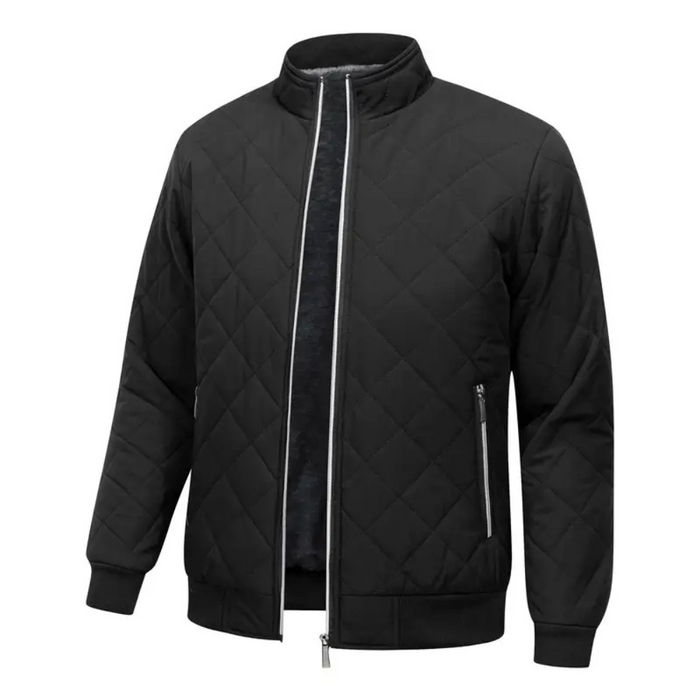 Chaqueta bomber acolchada con forro de felpa para otoño