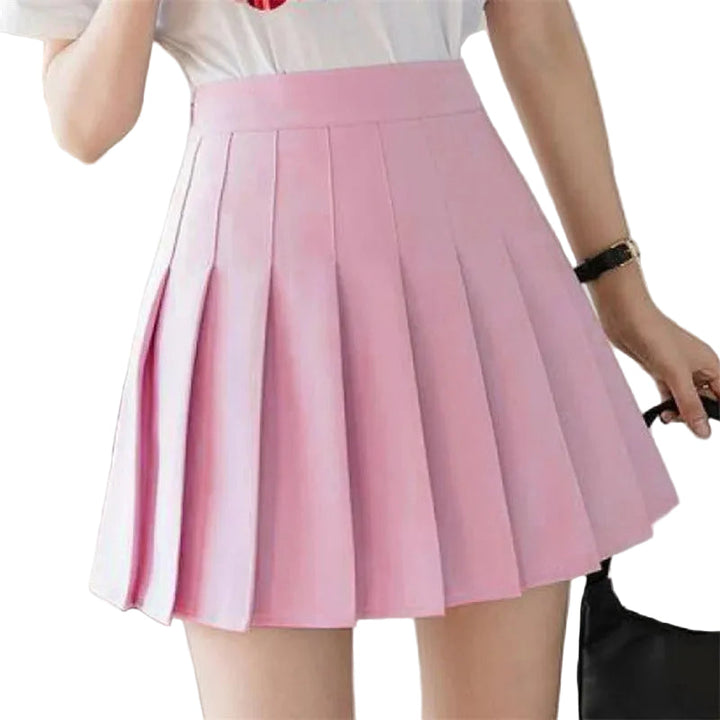 Women Pleated Miniskjört with high waist – Elegant &amp; Comfortable