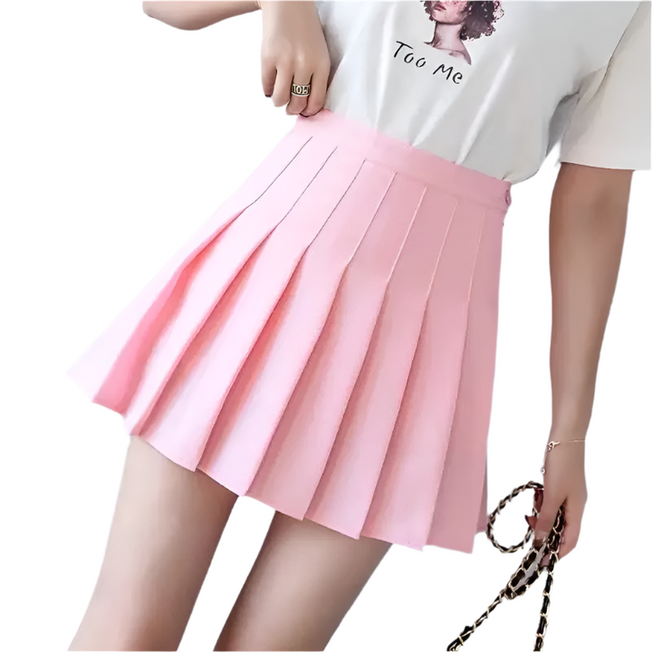Women Pleated Miniskjört with high waist – Elegant &amp; Comfortable