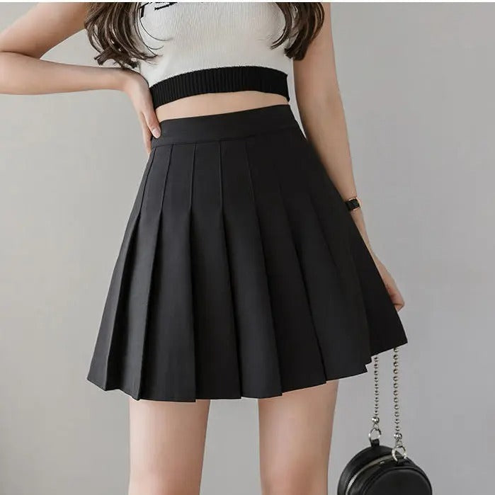 Women Pleated Miniskjört with high waist – Elegant &amp; Comfortable