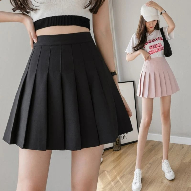 Women Pleated Miniskjört with high waist – Elegant &amp; Comfortable