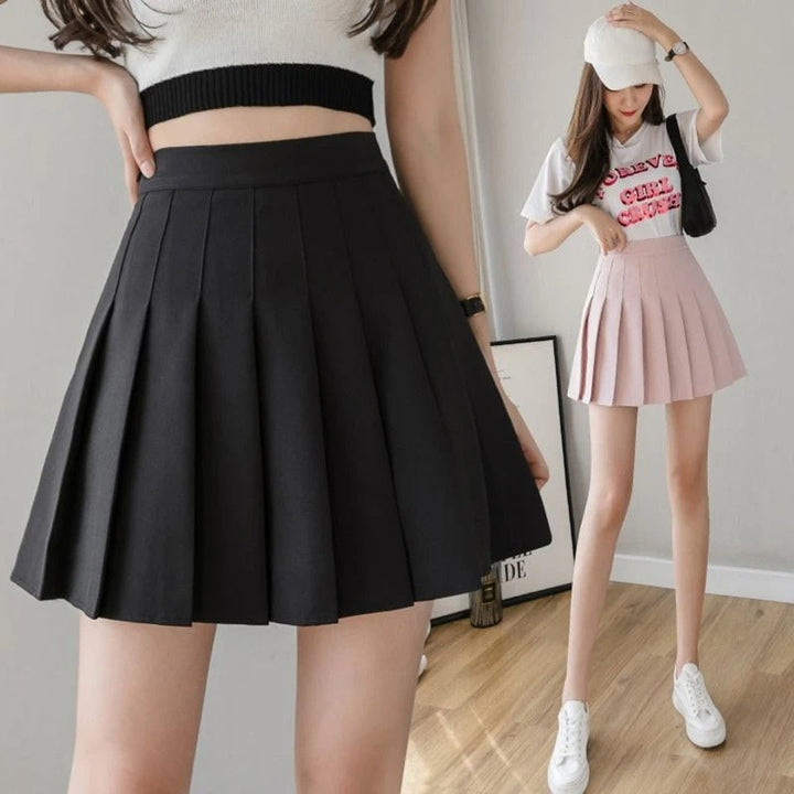 Women Pleated Miniskjört with high waist – Elegant &amp; Comfortable