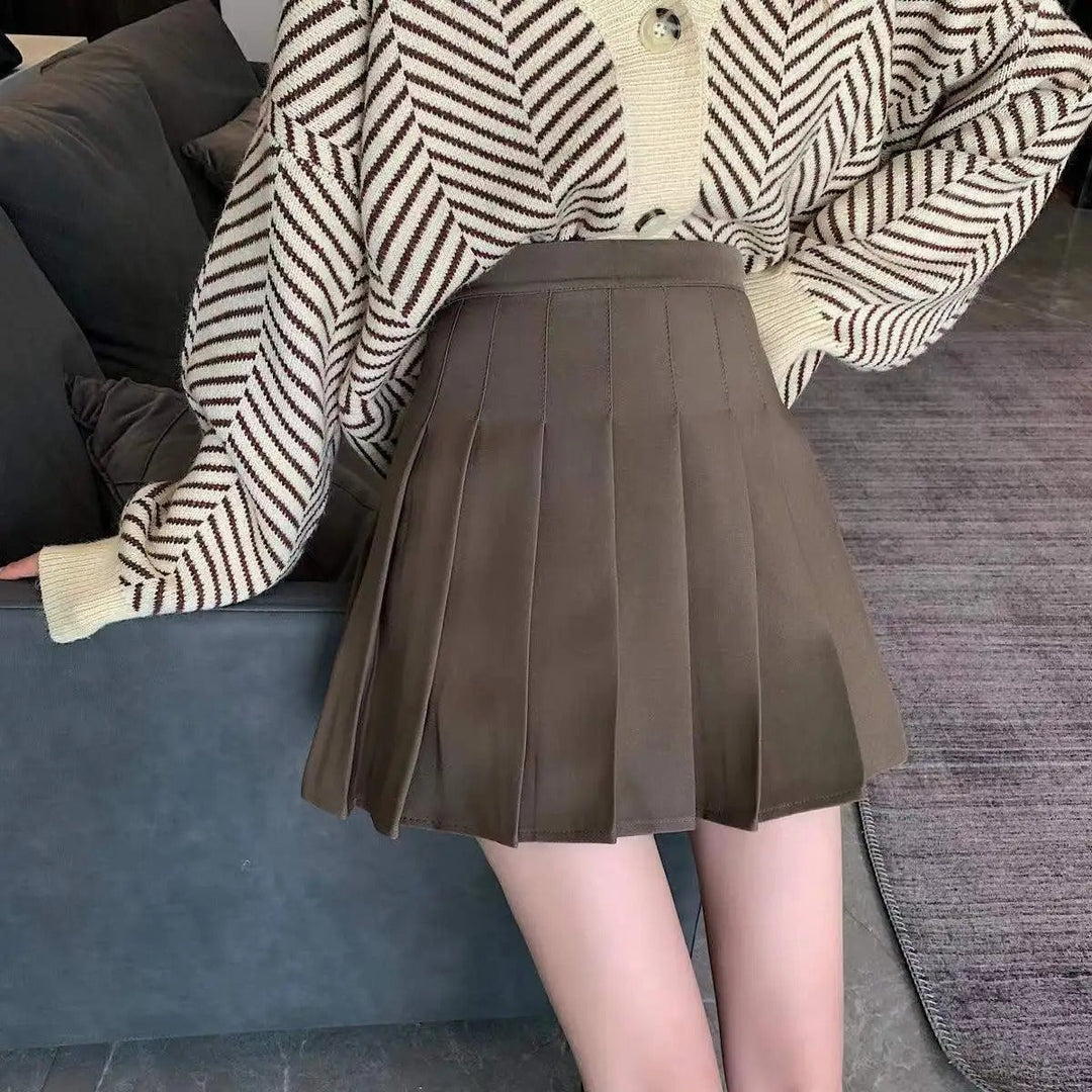 Women Pleated Miniskjört with high waist – Elegant &amp; Comfortable