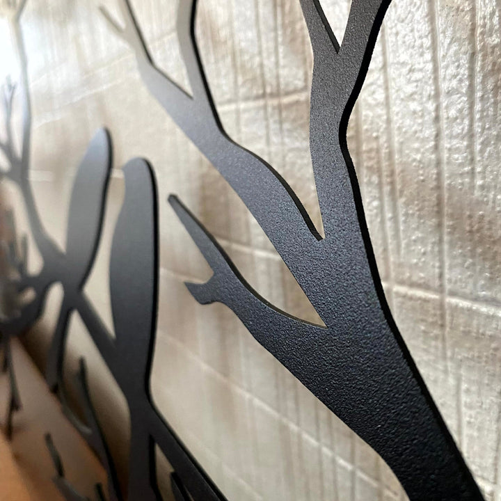 Veggdeko ration with fugler - rustic and modern art for home