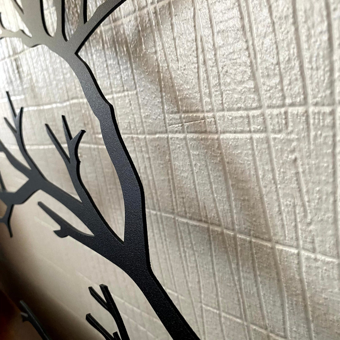 Veggdeko ration with fugler - rustic and modern art for home