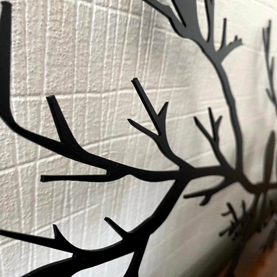 Veggdeko ration with fugler - rustic and modern art for home