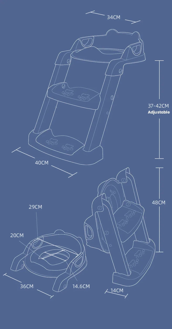 Foldable Potty Training Seat - Adjustable and Practical