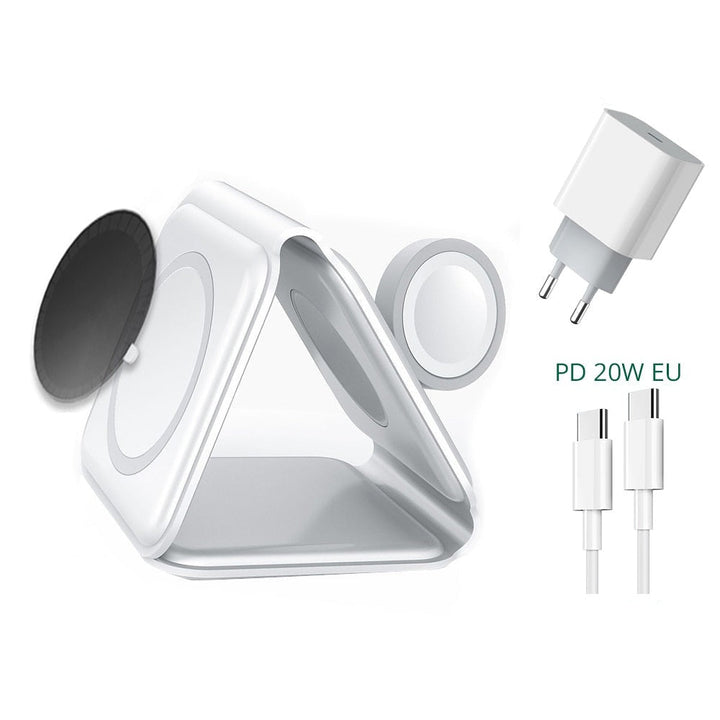 Unisex Foldable Wireless Charger with Magnetic Attachment