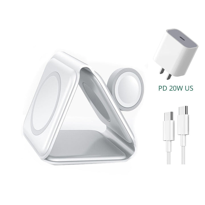 Unisex Foldable Wireless Charger with Magnetic Attachment