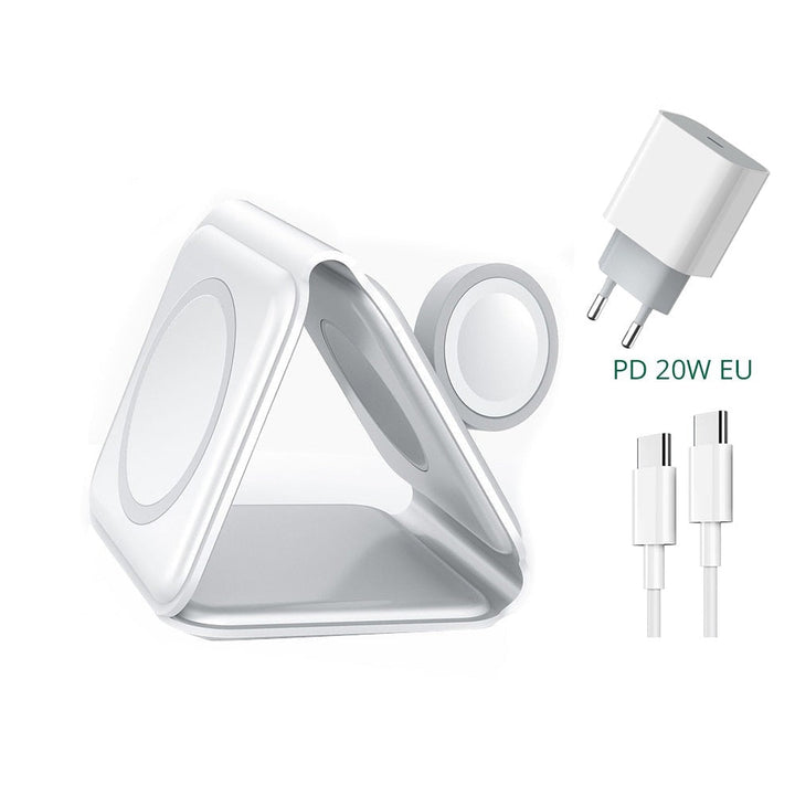 Unisex Foldable Wireless Charger with Magnetic Attachment