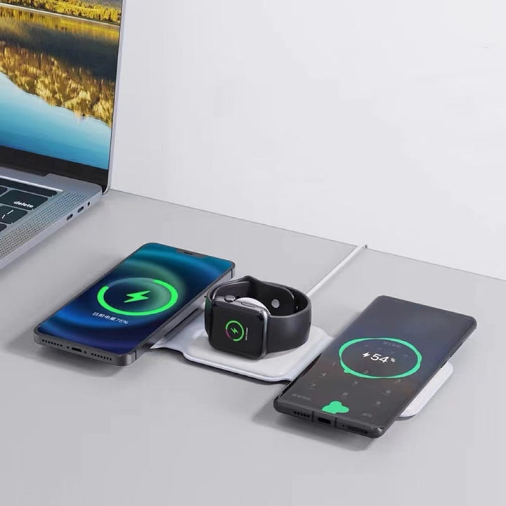 Unisex Foldable Wireless Charger with Magnetic Attachment
