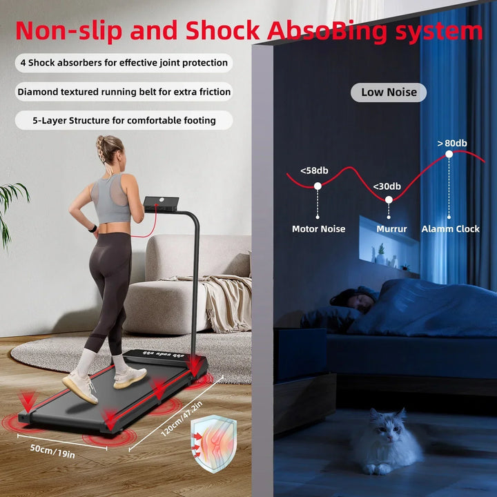 Collapsible tredemölle for home cleaning