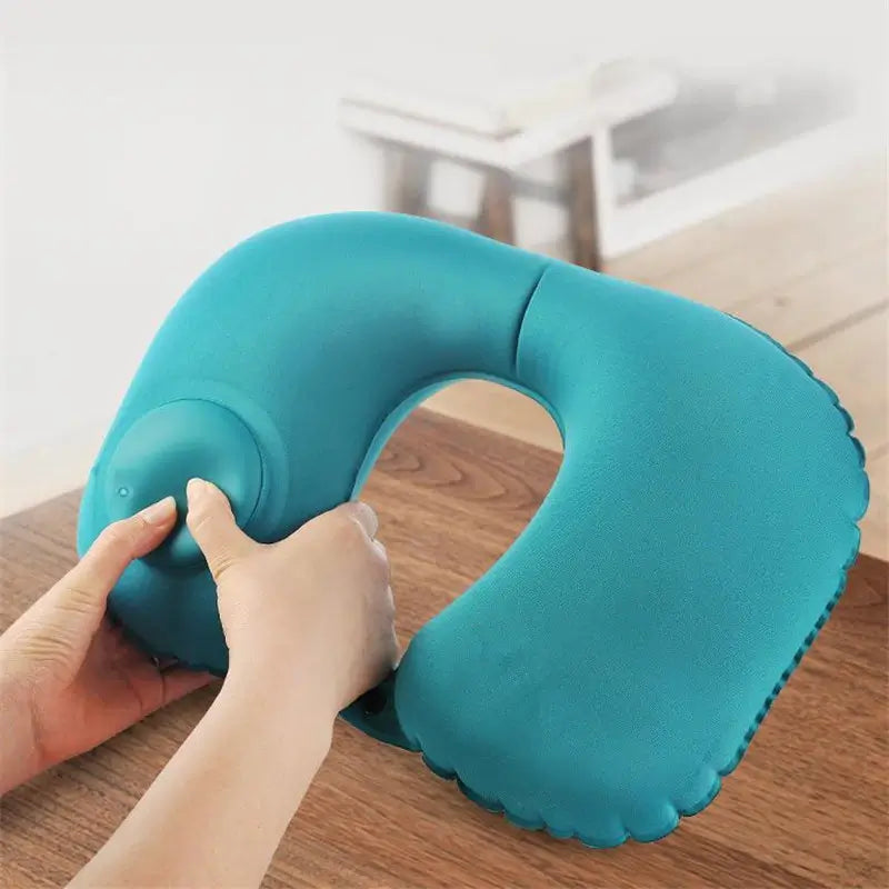 Automatic oppblåsbar nape pillow for comfortable travel