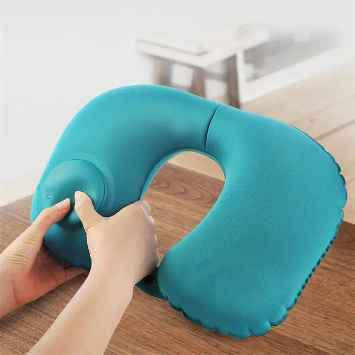 Automatic oppblåsbar nape pillow for comfortable travel