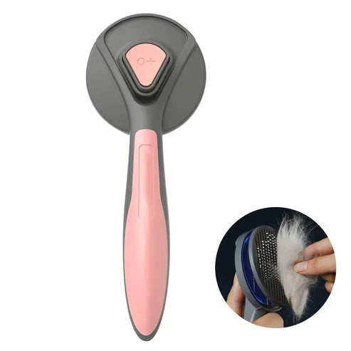 Self-Cleaning Pet Brush for a Tangle-Free Coat