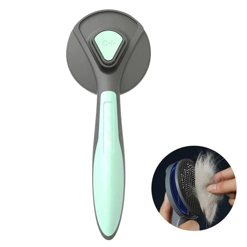 Self-Cleaning Pet Brush for a Tangle-Free Coat