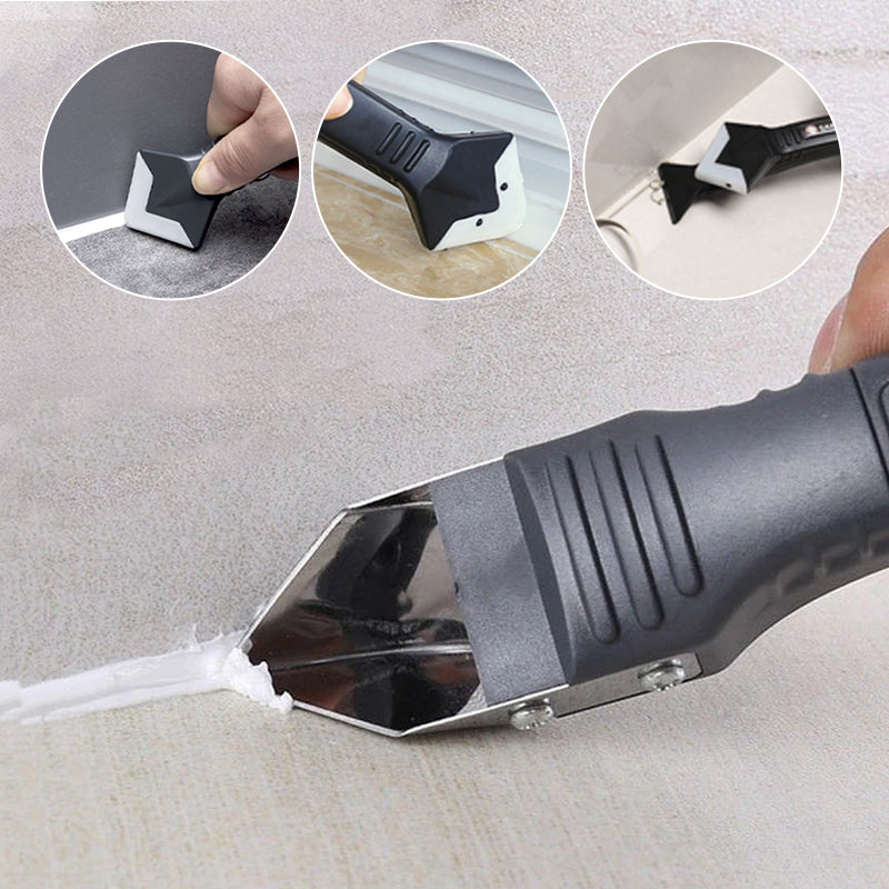 Silicone Caulking Tool | 3-in-1 Tool Kit | For Corners &amp; Showers