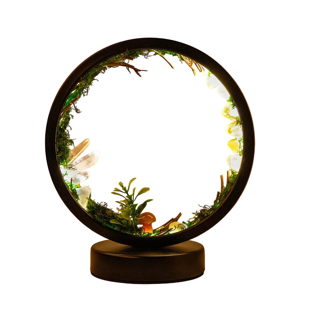 Sirku teach night shine with green decoration for a calming atmosphere
