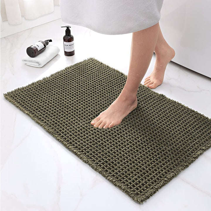 Non-slip boho waffle run feeble for home
