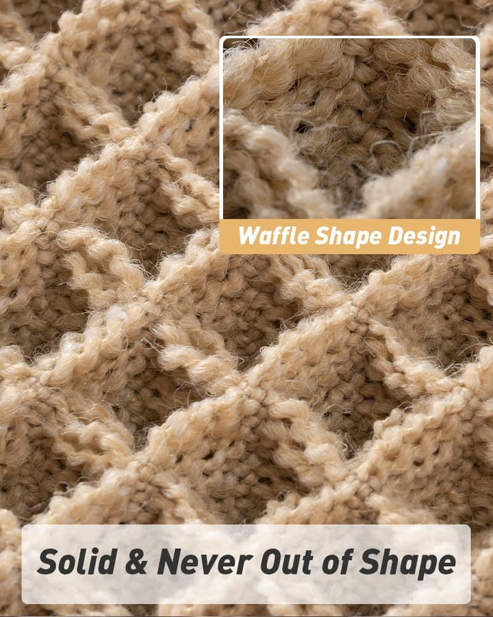 Non-slip boho waffle run feeble for home
