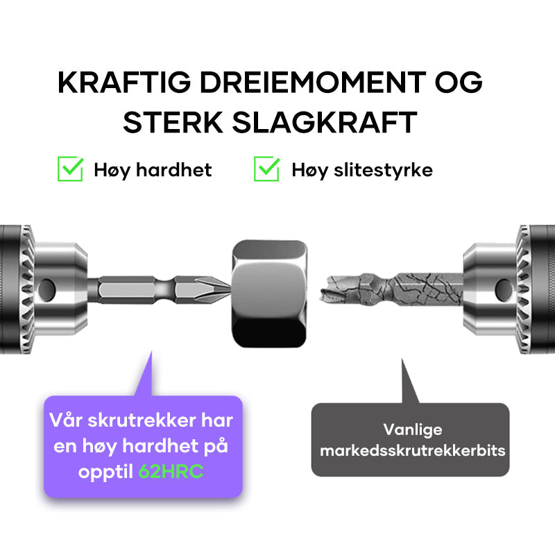 Kryssskrutrekkerbits - Stötsikker and Non-slip