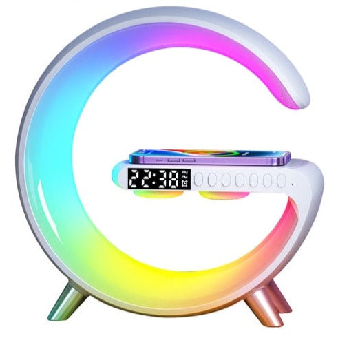 Smart Multifunctional Speaker with Wireless Charging and Light