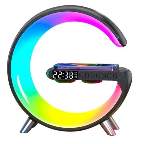 Smart Multifunctional Speaker with Wireless Charging and Light