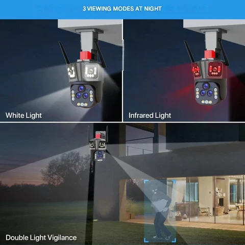 Smart Wi-Fi Security Camera with 20 MP and 20x Zoom