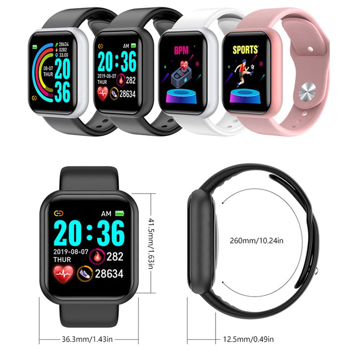 Smartwatch with Pulsmåler – Multifunksjon IP67 Waterproof