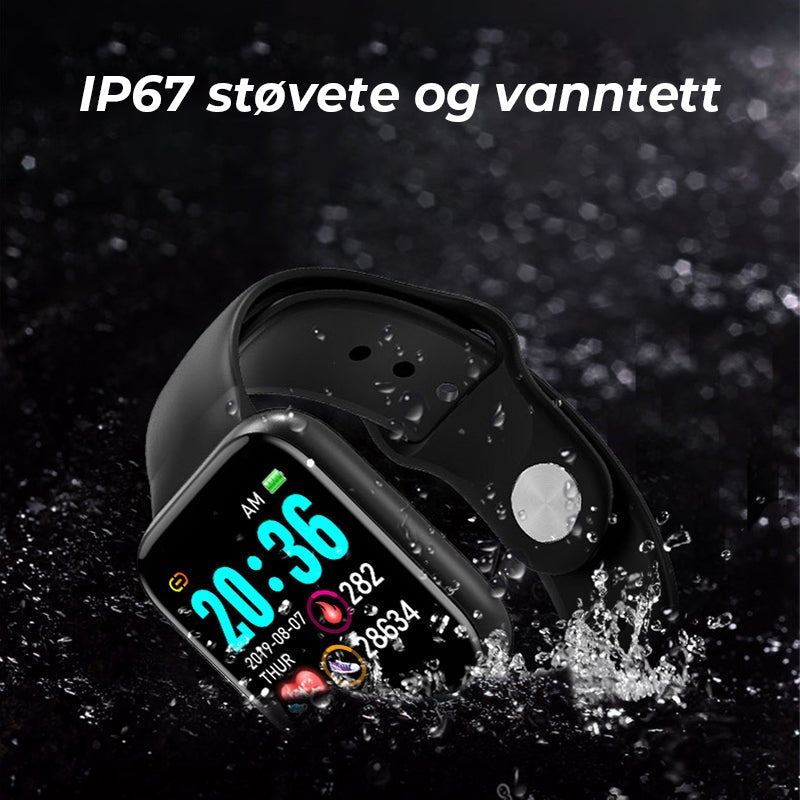 Smartwatch with Pulsmåler – Multifunksjon IP67 Waterproof