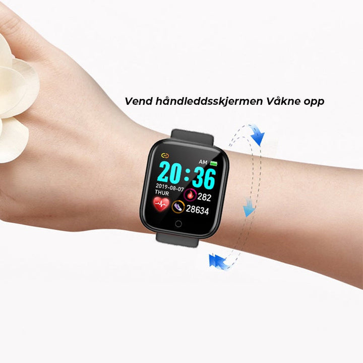 Smartwatch with Pulsmåler – Multifunksjon IP67 Waterproof