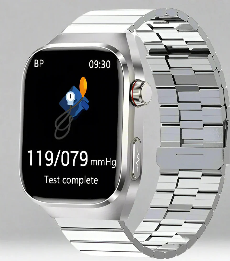 Smart clock for health monitoring with amoled screen for adult