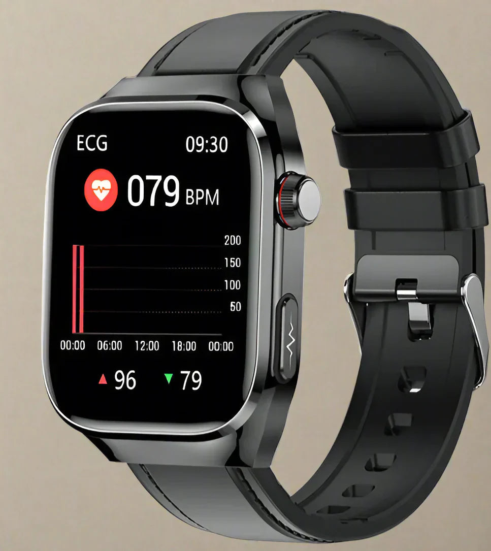 Smart clock for health monitoring with amoled screen for adult