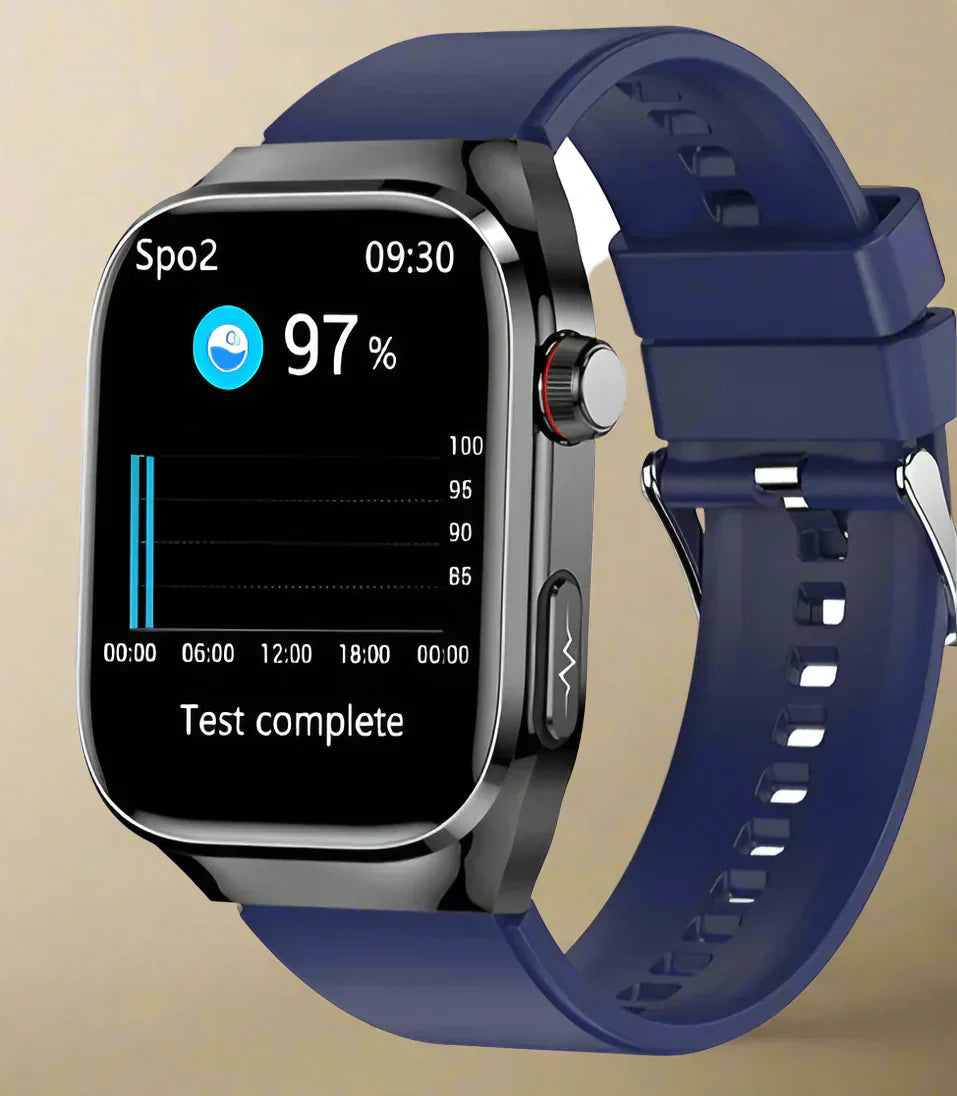 Smart clock for health monitoring with amoled screen for adult