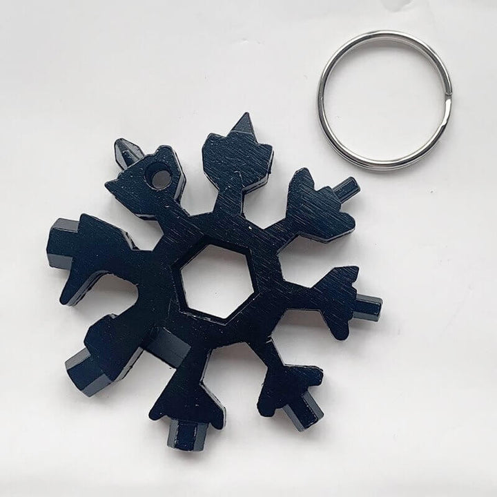 Unisex Snowflake Multi-Tool – Compact Keyring Tool