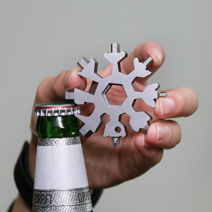18-in-1 Snowflake Multi-Tool - Stainless Steel