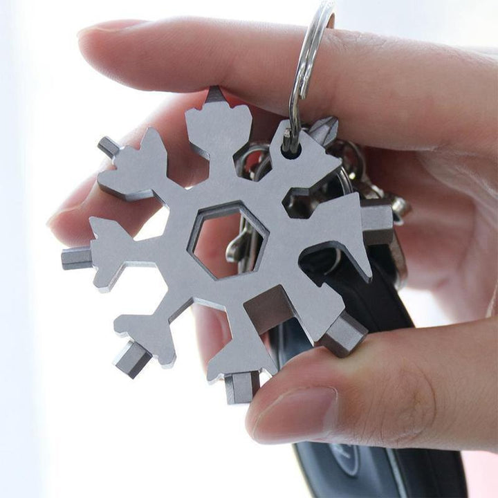 18-in-1 Snowflake Multi-Tool - Stainless Steel