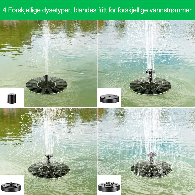 Soldrevet Fontenepumpe | Hagedekorasjon with Light - Solenergi